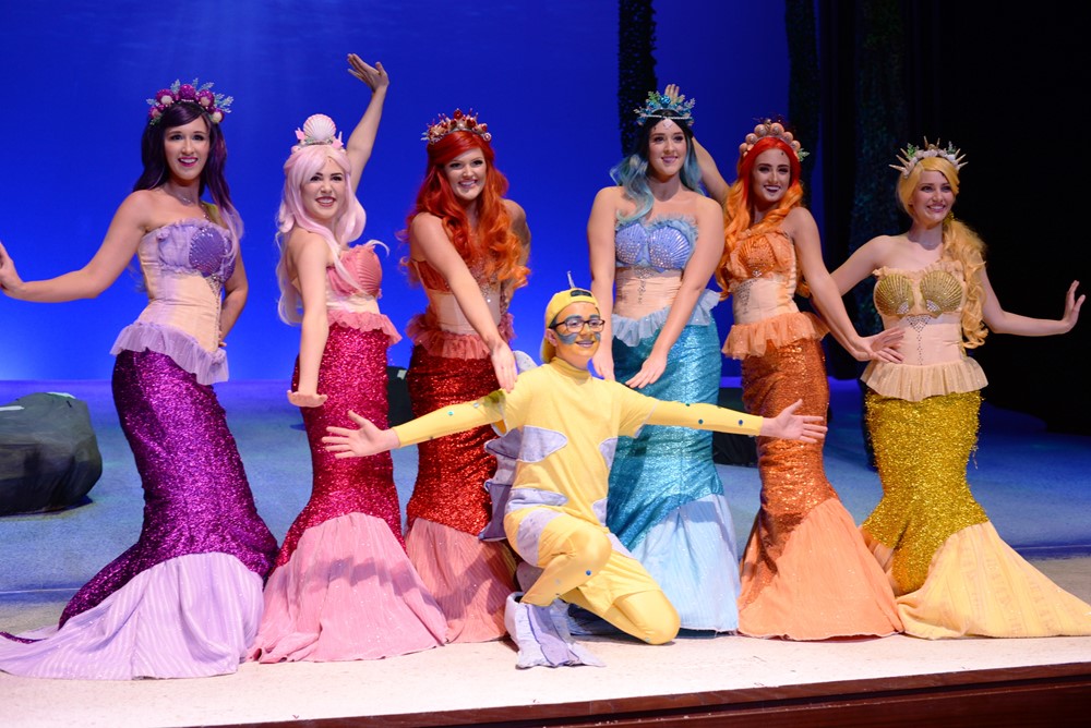 Students in The Little Mermaid costumes