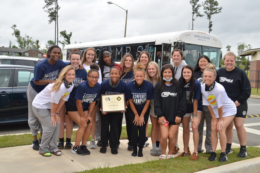 State softball team posing